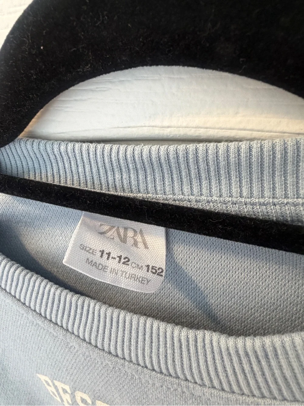 Zara kids Light Blue 'London' Sweatshirt Dress